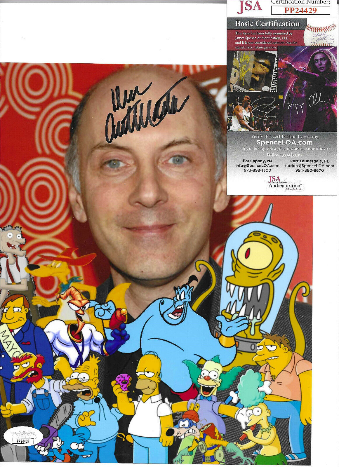 Dan Castellaneta Signed 8x10 Photo Poster painting Autograph, Simpsons, Voice Actor, JSA COA