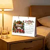 DIY 2027 Diamond Painting Calendar Art Kit Paper Desk Calendar Desktop Decoration Craft Kit