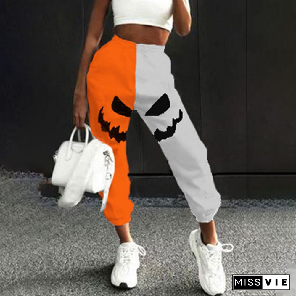 Halloween Print Sweatpants