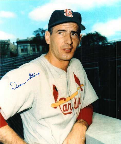 Signed 8x10 DEAN STONE St. Louis Cardinals Autographed Photo Poster painting - w/COA