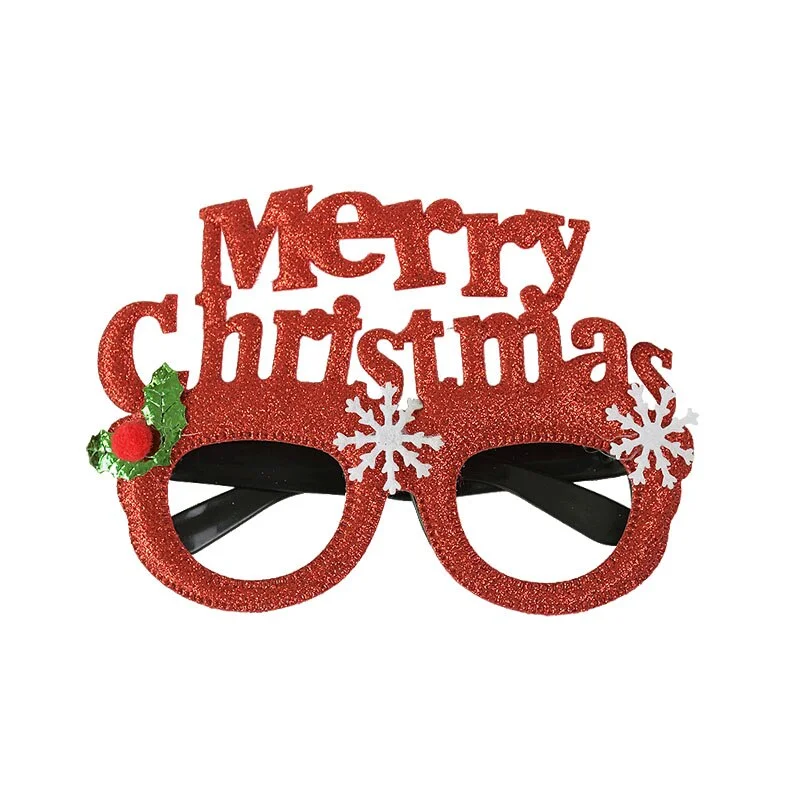 2022 Merry Christmas Glasses Santa Claus Snowman Christmas Decorations For Home Xmas Natal Navidad Decor New Year Kids Gifts