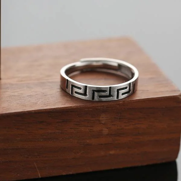 Sterling Silver Minimalist Cold Style Ring