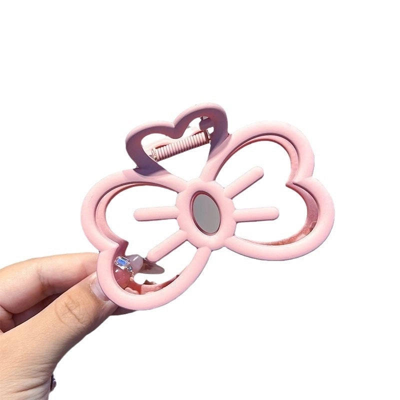 Simple Cute Bow Hairpin Back Head Updo Hair Clip Girl’s Shark Clip Hair Volume Multi Hairpin Headdress