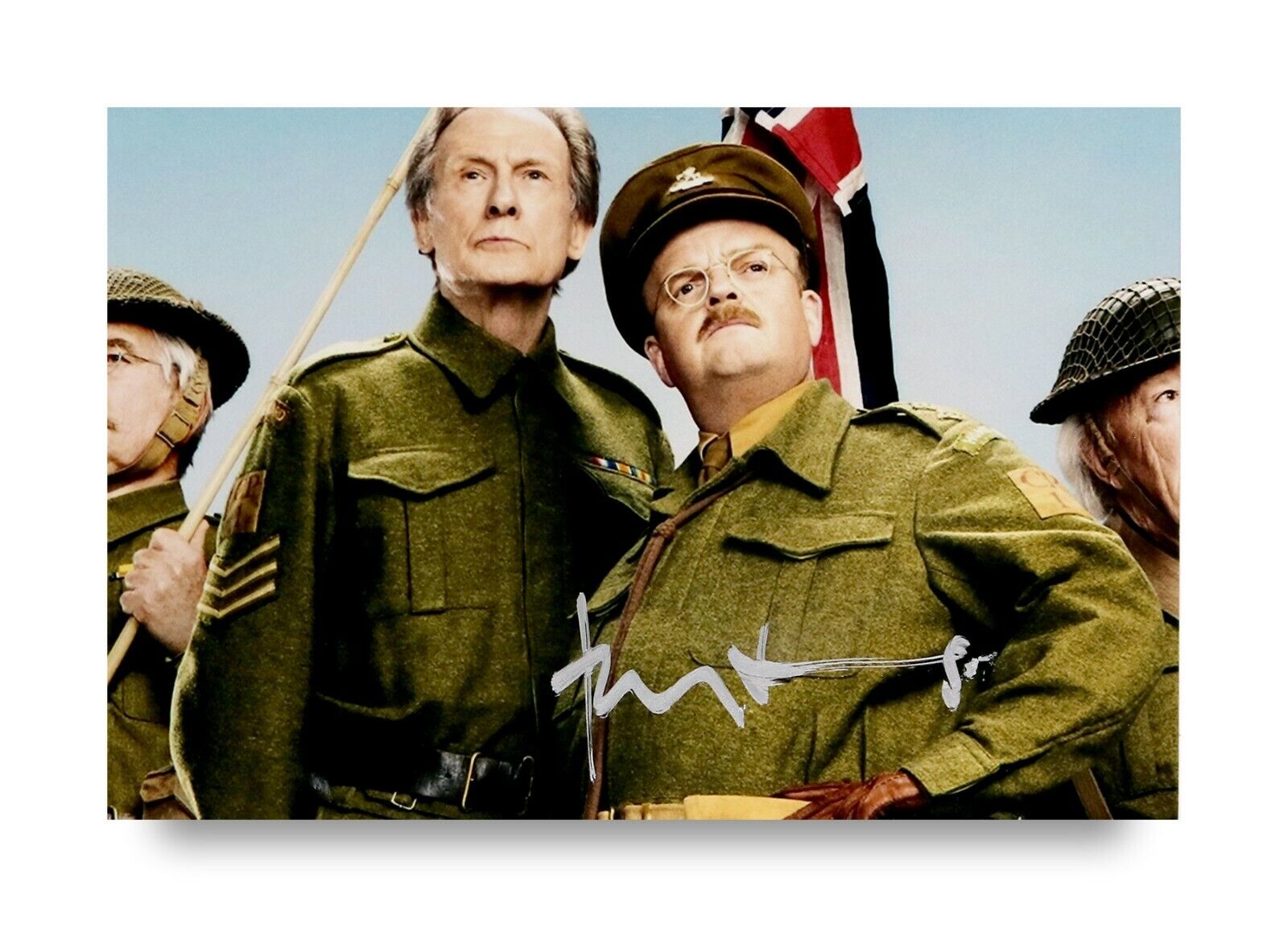 Toby Jones Signed 6x4 Photo Poster painting Dad's Army Captain Mainwaring Genuine Autograph +COA