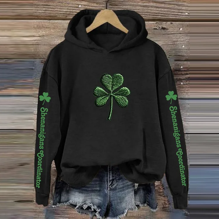 Women'S St. Patrick'S Day Printed Hat Sweatshirt