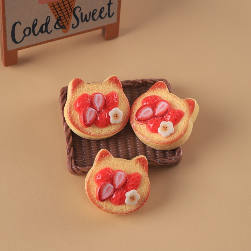 Mini Bunny & Cat Toast Resin Charms