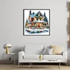 Christmas Cottage-11CT Counted Cross Stitch 50*50cm/19.69*19.69in