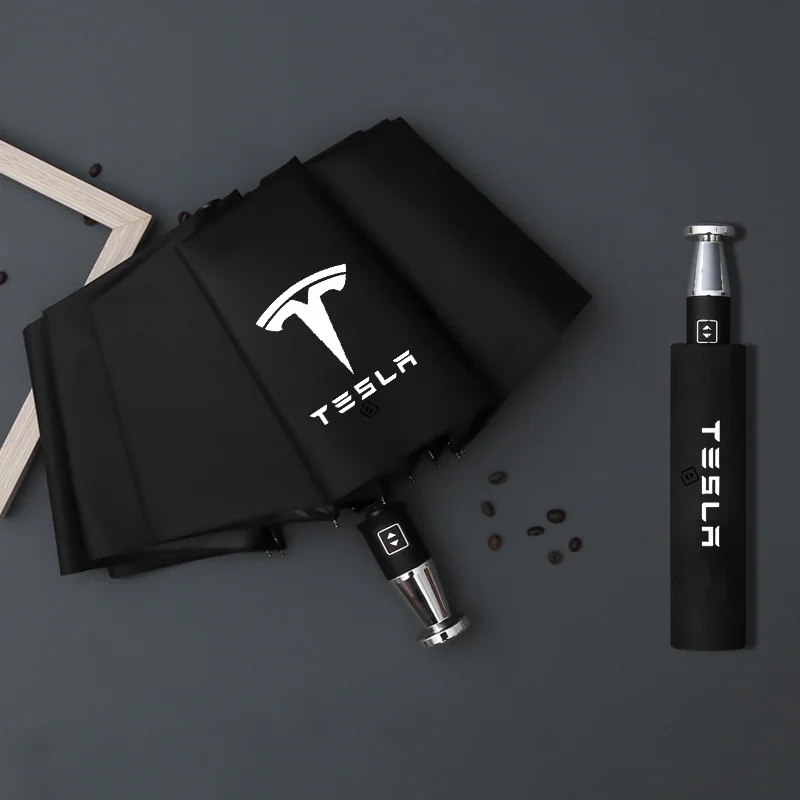  VIP business folding 10-bone black plastic umbrella