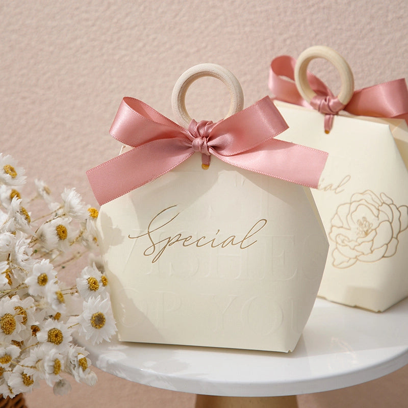 Chinese Wedding Portable Candy Box New Wedding Candy Box Packaging Box Accompanying Gift Candy Bag