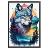 The Wolf And Forest-11CT Stamped Cross Stitch 40*60cm/15.75*23.62in  tapestrymarket