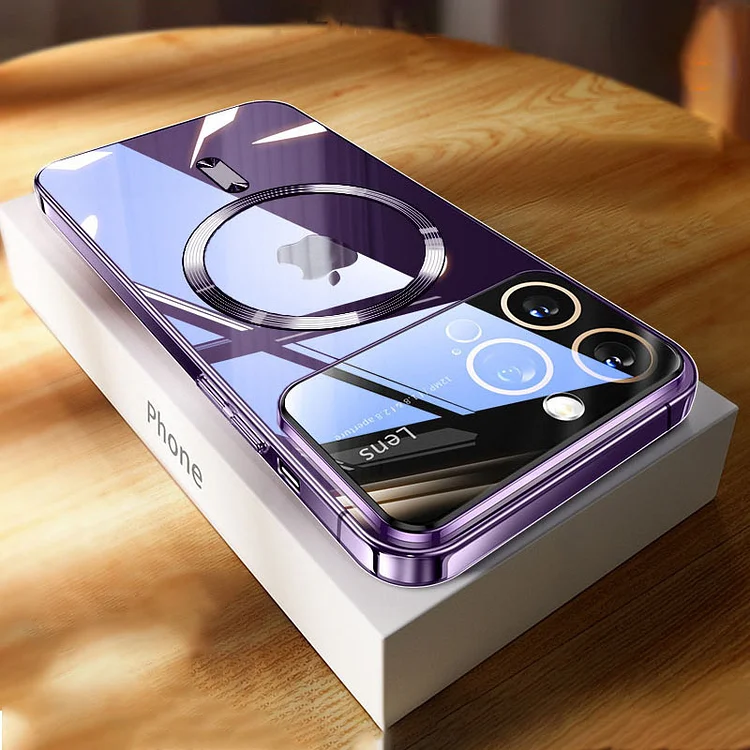 Luxury Magnetic Transparent Phone Case For iPhone