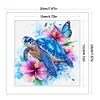 Turtle-18CT Stamped Cross Stitch Kit(20x20cm)
