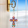 6pcs/set Cross Diamond Painting Keychain DIY Diamond Mosaic Kit Bag Pendant 