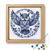 Porcelain Glass Bead Partial 11CT DIY Stamped Cross Stitch Kits for Beginners Adults Home Decor Cross Stitch Art and Crafts Kits 14.04x14.04in