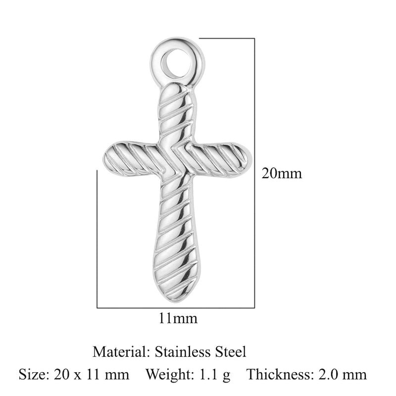 1 Piece Titanium Steel Rhinestones Plating Inlay Pendant