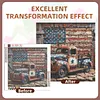 Vintage Truck 5D DIY Diamond Dots Painting Kit Abstract Canvas Art 35x35cm