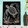 Kits d&rsquo;art DIY en diamant perle de mer avec cadre 30x40cm pour adultes