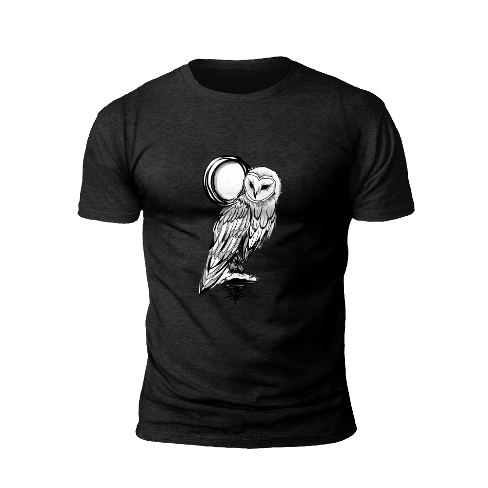 Wise Owl with Headphones T-shirt