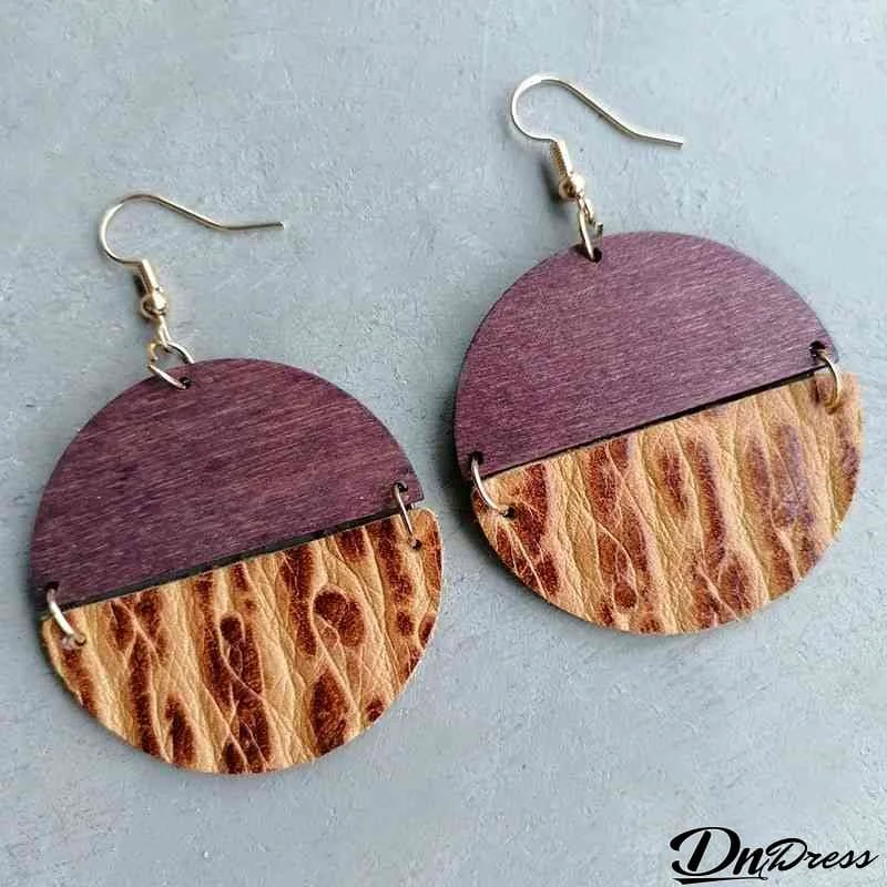 Round Drop Earrings