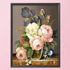 Peony - 11CT Stamped Cross Stitch - 50*40cm - Flower