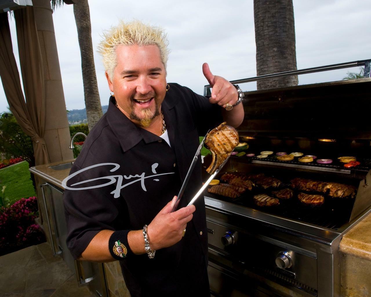 GUY FIERI Diners Drive-Ins & Drives SIGNED AUTOGARPHED 10X8