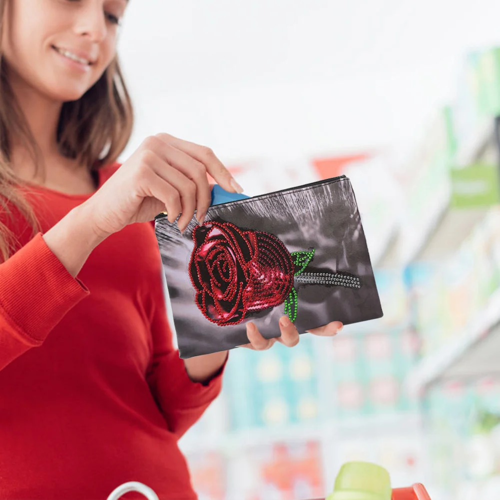 Diamond Painting Clutch DIY Special Shaped Drill PU Leather Handbag