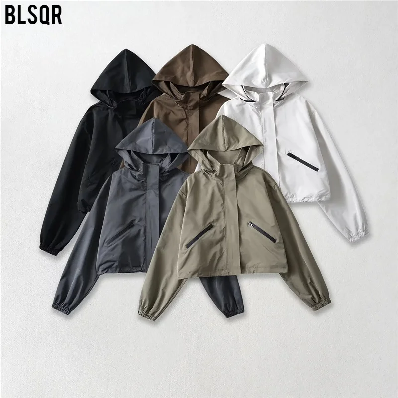 Nigikala Nigikala Hooded Storm Jacket Women's New Loose Casual Zipper Jacket In The Fall Of 2025 Z91379