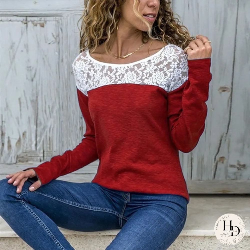 XS-8XL Autumn and Winter Tops Plus Size Fashion Clothes Womens Long Sleeve T-shirts O-neck