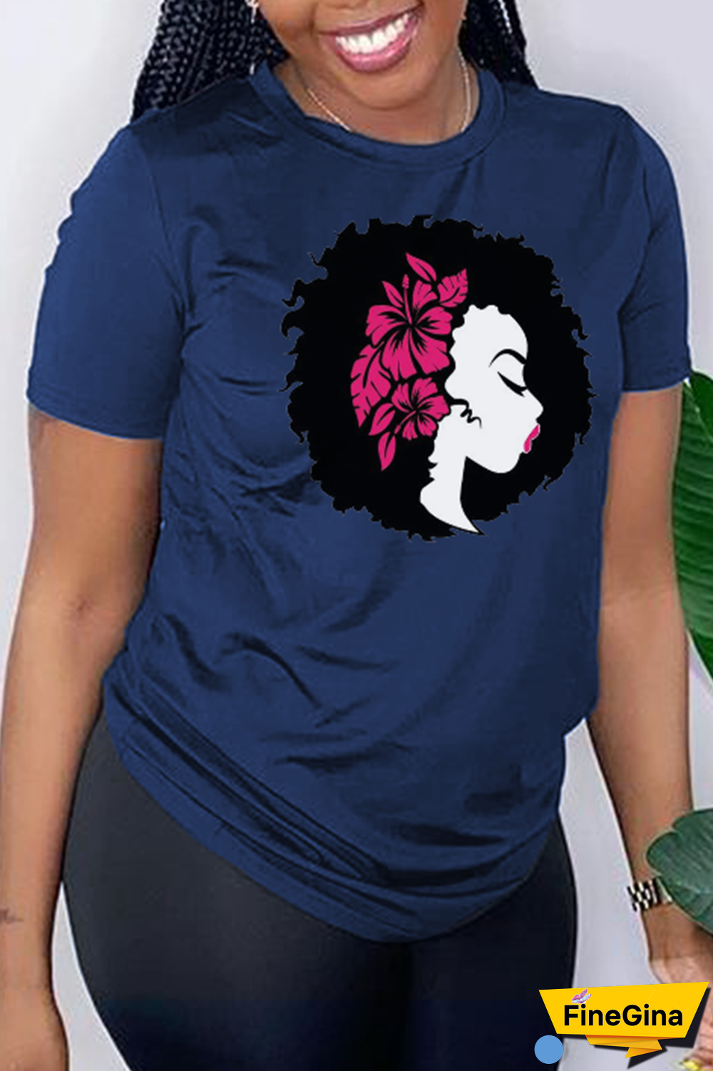 Black Casual Vintage Print Patchwork O Neck T-Shirts