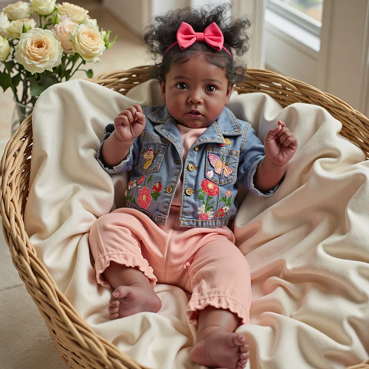 12'' Sweet Truly Heidi African American Silicone Reborn Baby Doll Girl By Dollreborns®