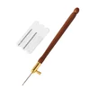 Brown Crochet Hook Handmade Craft French Tambour Hooks Household Sewing Supplies