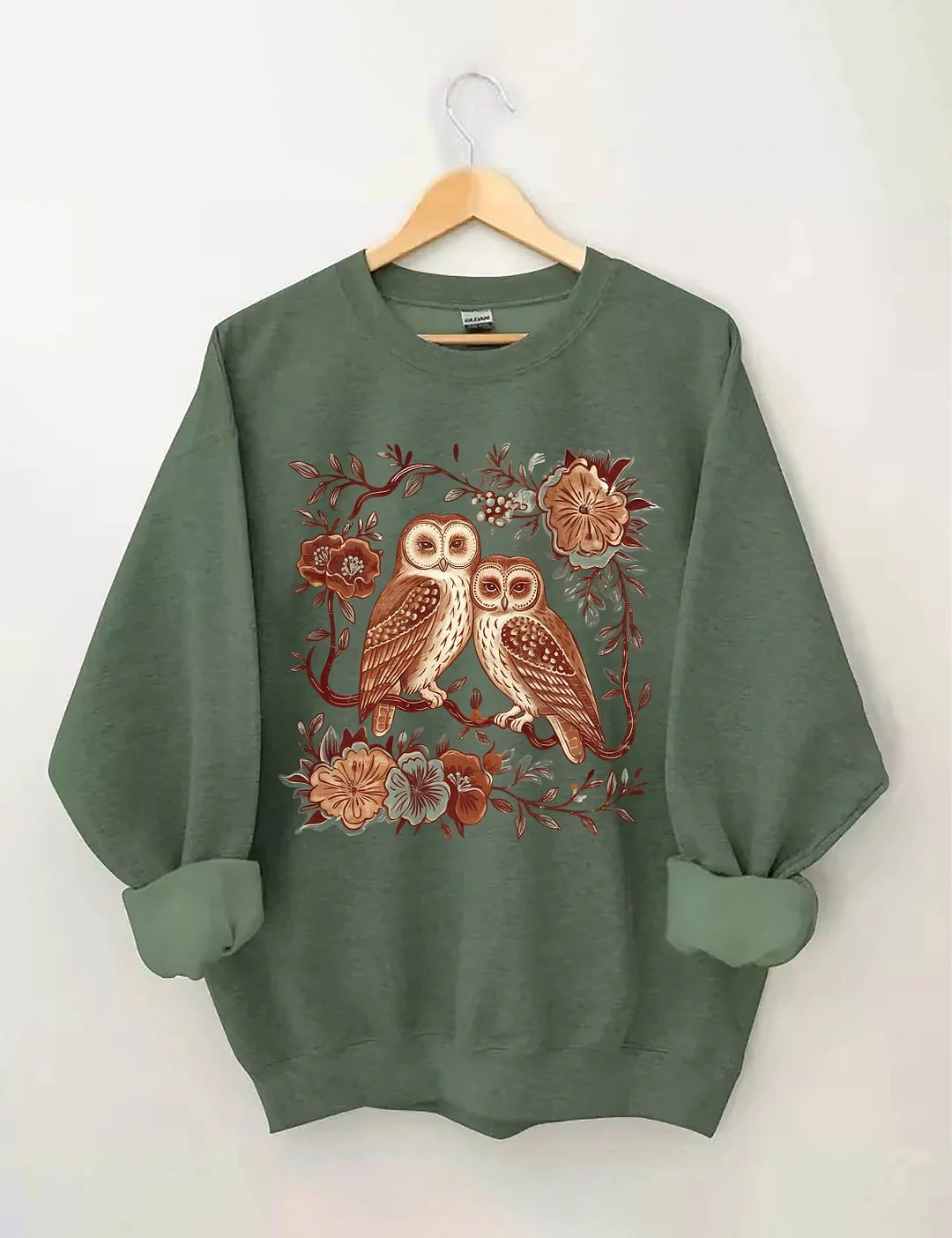 Floral & Owl Sweatshirt