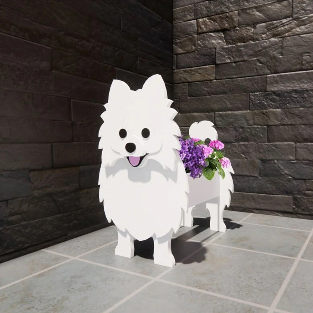Dog Flower Pot Decoration