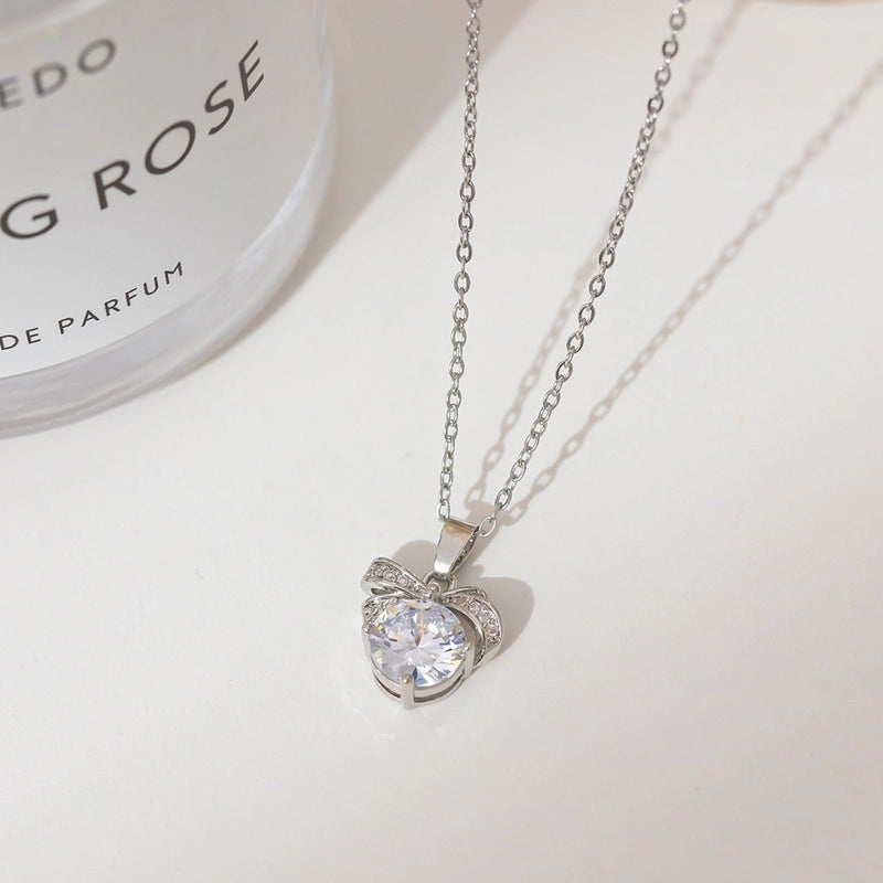 2 Pieces Minimalist Classic Style Geometric Titanium Steel Plating Pendant Necklace