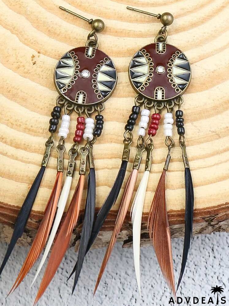 Tassel Decor Drop Earrings