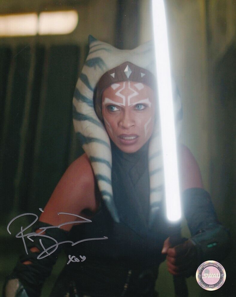 Rosario Dawson autographed signed Ahsoka Mandalorian 8x10 Star Wars Photo Poster painting (SWAU)