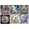 6 PCS Girl - Special Shaped Diamond Painting - 30*30CM