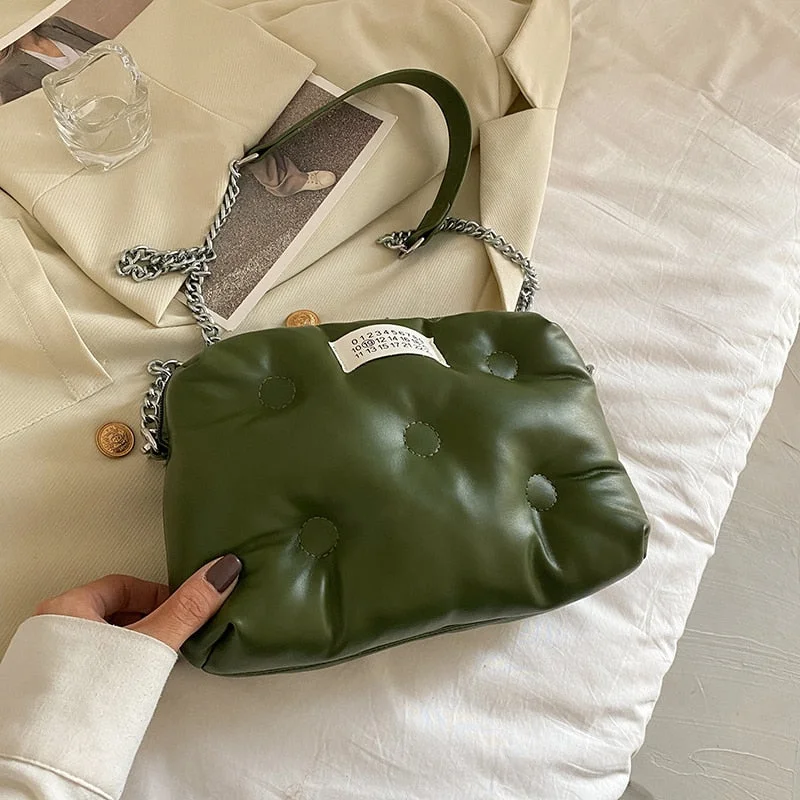 էѧӧܧ Brand Satchel soft Shoulder Bags for Women 2021 Hit Winter Underarm Crossbody Handbags and Purses Designer Luxury