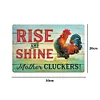 Chickens Warning- Vintage Metal Signs(8*12Inch)