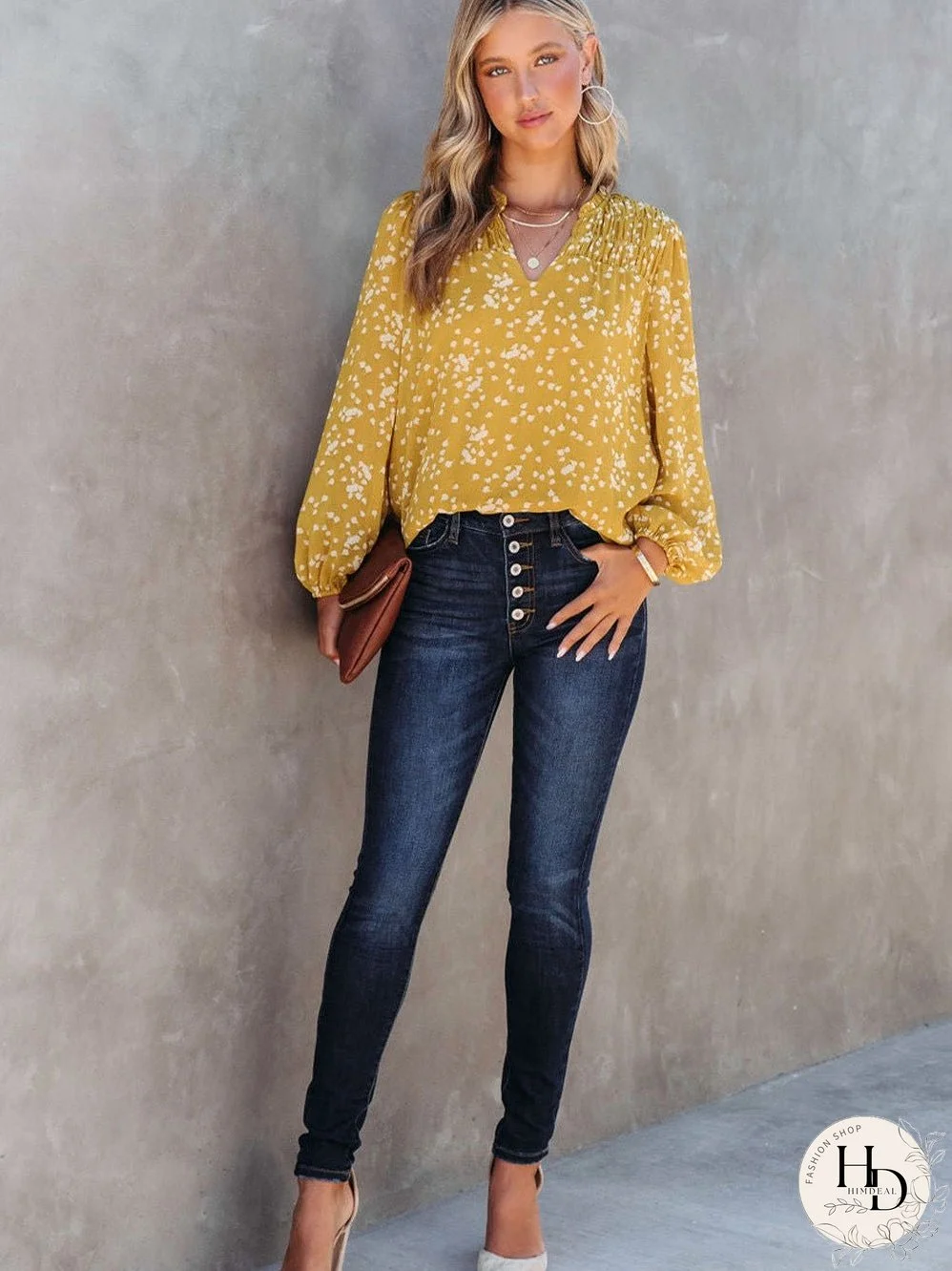 Three Quarter Sleeve Blouse