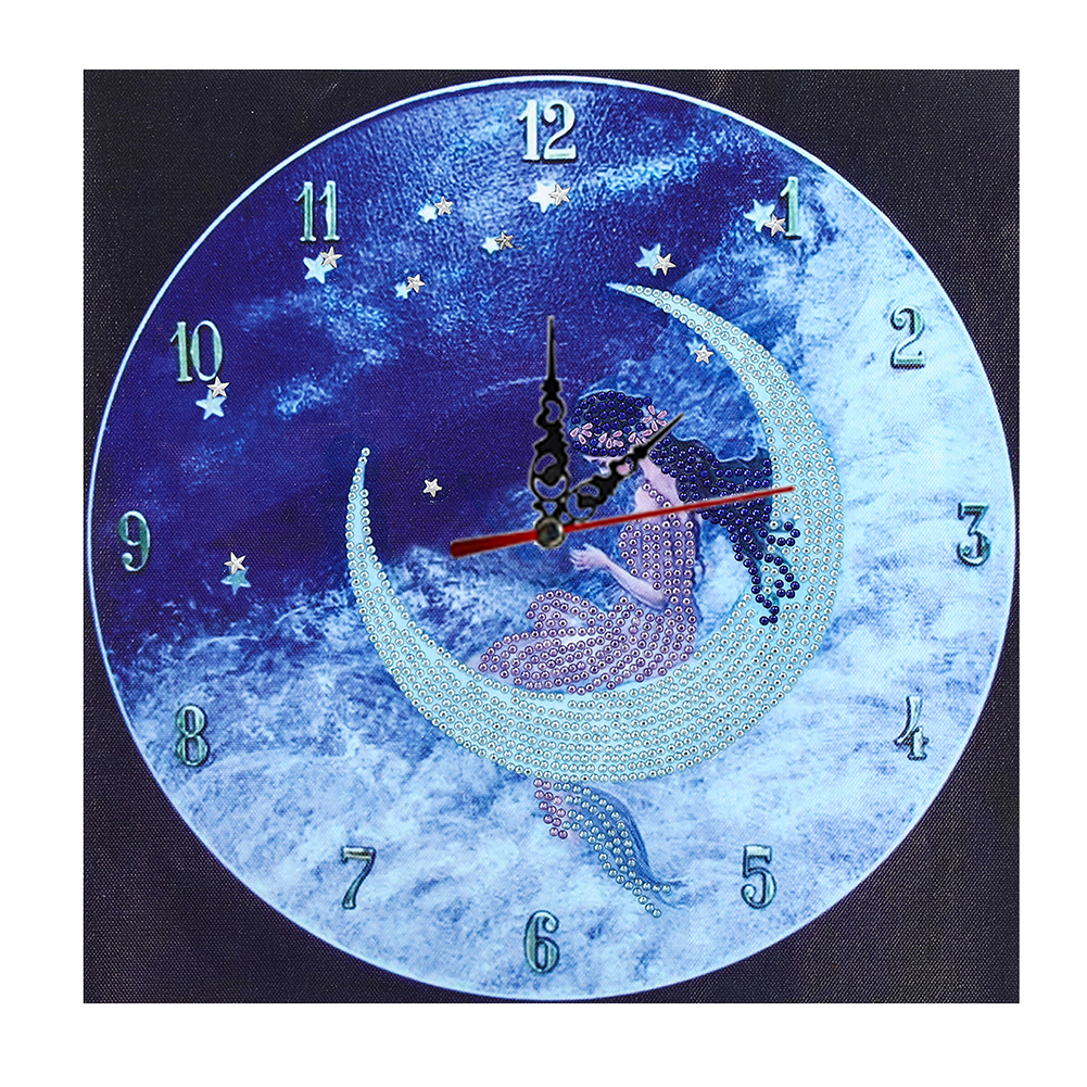 

Girl on the Moon - 5D DIY Craft Clock - 35*35CM, 501 Original