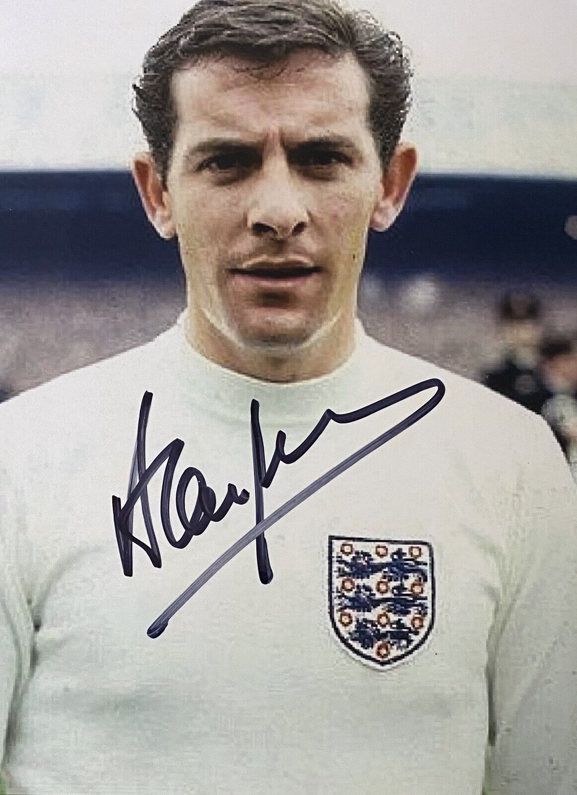 Alan Mullery Genuine Hand England 6X4 Photo Poster painting 2