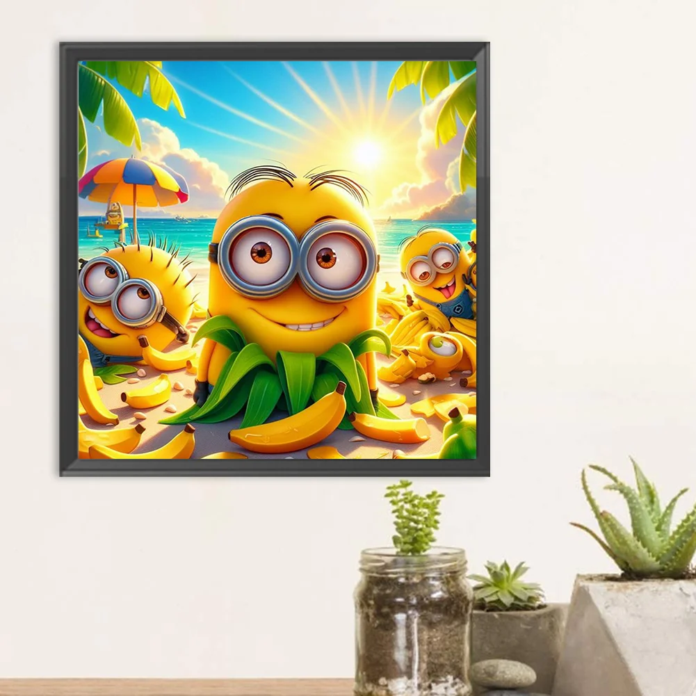 Diamond Painting - Full Round Drill - Minions(Canvas|30*30cm)