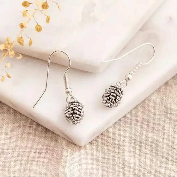 Dainty Pinecone Earrings