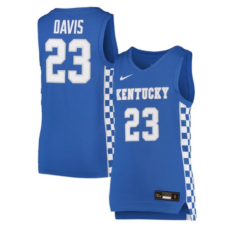 Men's Kentucky Wildcats Custom Blue Stitched Basketball Jersey HR7W