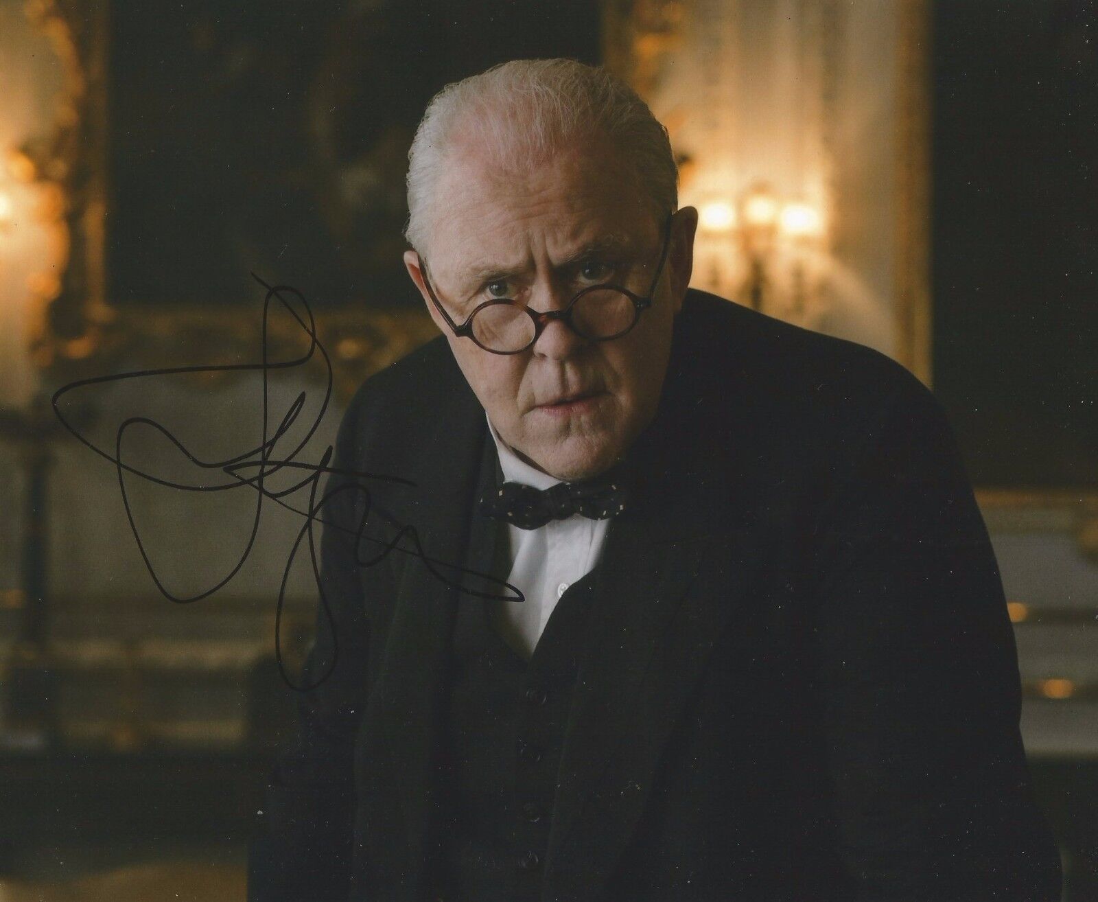 John Lithgow Signed The Crown 10x8 Photo Poster painting AFTAL