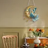 (US Local)Acrylic Moonlight Goddess Diamond Art Hanging Pendant for Garden Window Decor(C)