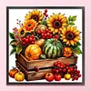 Sunflower Fruit Box-11CT Stamped Cross Stitch 40*40cm/15.75*15.75in