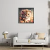 >SALE<5D DIY Full Round Drill Partial AB Diamond Painting Tiger Decor 45x45cm