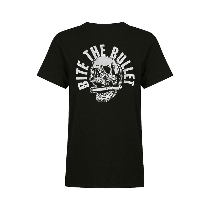 Livereid Skull Bite The Bullet Women's T-shirt - Livereid